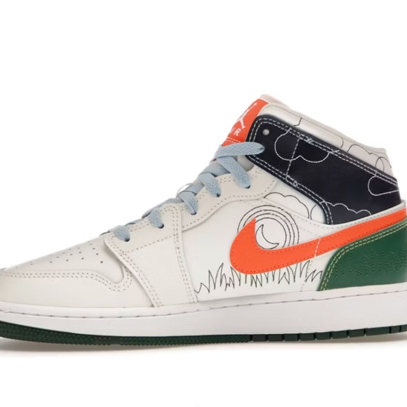 Air Jordan 1 Mid SE GS - Picture 2 of 14